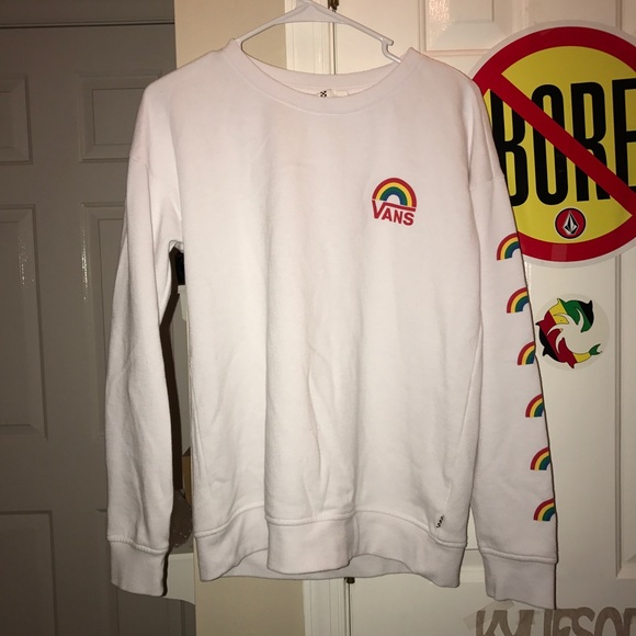 rainbow vans sweatshirt